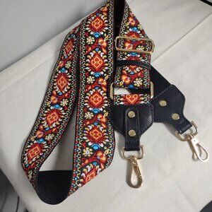 ❤️JOY SUSAN Folk Medallion Embroidered Adjustable Guitar Strap